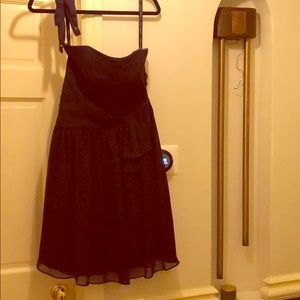 Alfred Angelo Navy Strapless Bridesmaid Dress